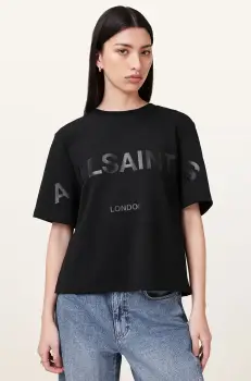 AllSaints tricou LINI BIGGY femei, culoarea negru, W210JA imagine