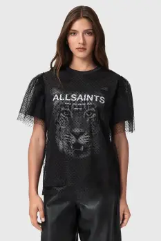 AllSaints tricou ROAR culoarea negru, W075JD imagine