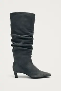 Alohas cizme din piele intoarsa Kalila culoarea gri, cu toc cui, S101173-01 imagine