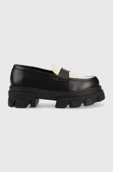 Alohas mocasini de piele Trailblazer femei, culoarea negru, cu platforma, S00331.25 imagine