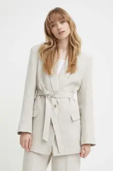 Alohas sacou de in culoarea bej, un singur rand de nasturi, neted imagine