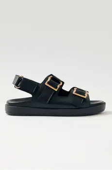 Alohas sandale de piele Maui femei, culoarea negru, S100641-01 imagine