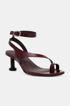 Alohas sandale de piele Miquela culoarea bordo, S100792-02 imagine