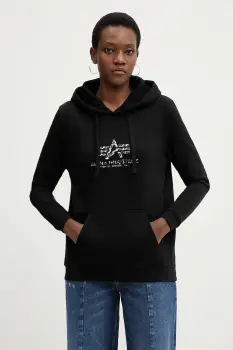 Alpha Industries bluza Basic Hoodie BL Mirror Leo W imagine