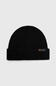 Alpha Industries caciula Dockers Beanie culoarea negru, din tesatura uni 138905.03 imagine