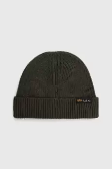 Alpha Industries caciula Dockers Beanie culoarea verde, din tesatura uni 138905.142 imagine