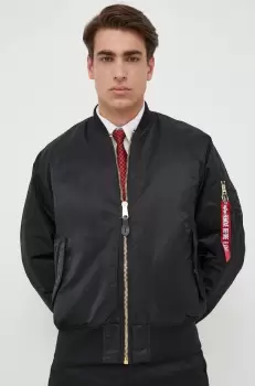 Alpha Industries geaca bomber barbati, culoarea negru, de iarna imagine