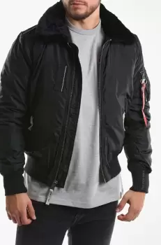 Alpha Industries geaca bomber Injector III barbati, culoarea negru, de tranzitie 143104.03-black imagine