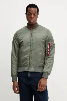 Alpha Industries geaca bomber Kurtka Alpha Industries MA-1 VF 59 191118 432 barbati, culoarea verde, de tranzitie 191118.432-green imagine