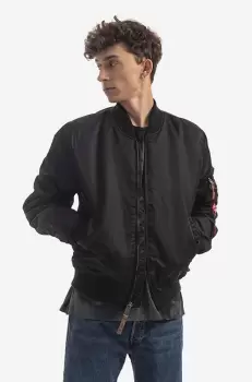 Alpha Industries geaca bomber MA-1 VF 59 barbati, culoarea negru, de tranzitie 191118.03-black imagine