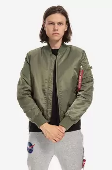 Alpha Industries geaca bomber MA-1 VF 59 barbati, culoarea verde, de tranzitie 191118.01-green imagine
