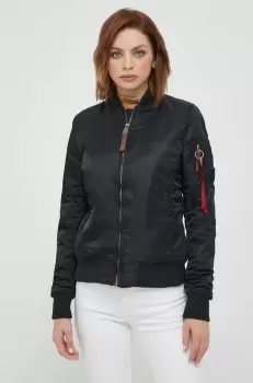 Alpha Industries geaca bomber MA-1 VF 59 Wmn femei, culoarea negru, de tranzitie imagine