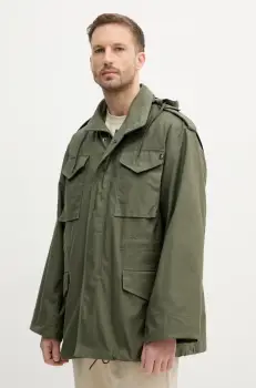 Alpha Industries geaca M-65 barbati, culoarea verde, de tranzitie, oversize, 100103 imagine