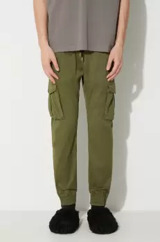 Alpha Industries pantaloni barbati, culoarea verde imagine