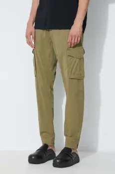 Alpha Industries pantaloni barbati, culoarea verde, cu fit cargo imagine