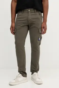 Alpha Industries pantaloni culoarea verde, cu fason cargo, 178207.136 imagine