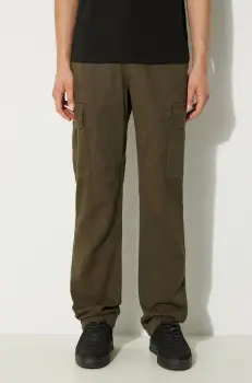 Alpha Industries pantaloni de bumbac Agent Pant culoarea verde, cu fason cargo, 158205 imagine