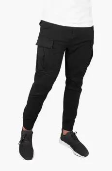 Alpha Industries pantaloni de bumbac Airman Pant culoarea negru 188201.03-black imagine