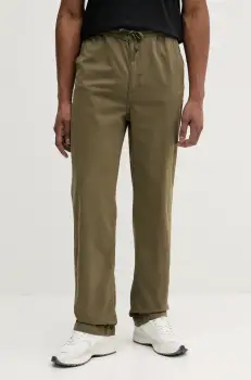 Alpha Industries pantaloni de bumbac Basic Cotton Pants barbati, culoarea verde, drept, 156214 imagine