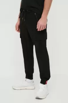 Alpha Industries pantaloni de bumbac culoarea negru imagine