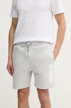 Alpha Industries pantaloni scurti Alpha PP Short barbati, culoarea gri, 146365 imagine