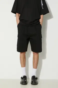 Alpha Industries pantaloni scurti din bumbac Aircraft culoarea negru, 146250 imagine