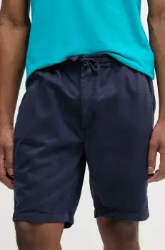 Alpha Industries pantaloni scurti din bumbac Basic Cotton Shorts barbati, culoarea bleumarin, 156262 imagine