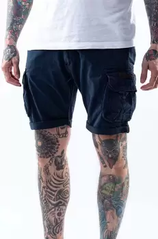 Alpha Industries pantaloni scurti din bumbac culoarea albastru marin 176203.07-navy imagine