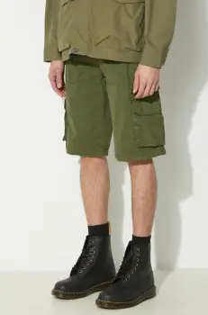 Alpha Industries pantaloni scurti din bumbac culoarea verde, 136250 imagine