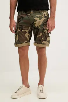 Alpha Industries pantaloni scuti cargo pentru barbati, din bumbac cu elastan Crew Short Camo imagine