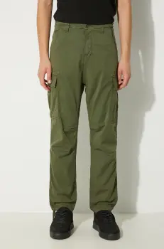 Alpha Industries pantaloni Squad Pant barbati, culoarea verde, drept, 188202 imagine