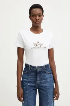 Alpha Industries tricou din bumbac Basic BL Mirror Leo W imagine