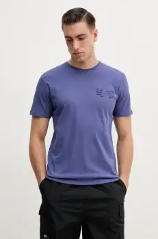 Alpha Industries tricou din bumbac Coach T BE barbati, culoarea violet, cu imprimeu, 156538 imagine