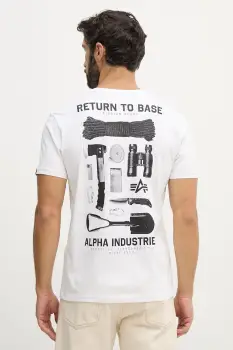 Alpha Industries tricou din bumbac Return To Base imagine