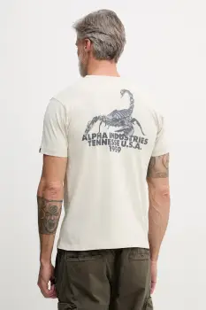 Alpha Industries tricou pentru barbati, din bumbac US Scorpion Backprint imagine