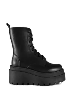 Altercore botine Nolan femei, culoarea negru, cu platforma, Nolan Vegan imagine