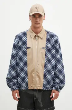 AMBUSH geaca cu doua fete Chinos Blouson barbati, culoarea albastru marin, de tranzitie, oversize, BMEM002F24FAB0014661 imagine