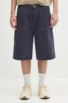 AMBUSH pantaloni scurti din bumbac Canvas Carpenter Short Pants culoarea bleumarin, 12115320 imagine