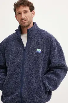 American Vintage bluza barbati, culoarea gri, neted, MHOK16BH24 imagine