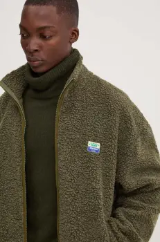 American Vintage bluza barbati, culoarea verde, neted, MHOK16BH24 imagine