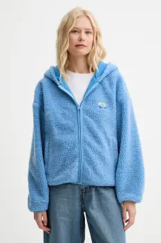 American Vintage bluza cu gluga, uni, HOK16E imagine