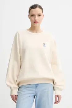 American Vintage bluza culoarea bej, cu imprimeu, FIK03A imagine