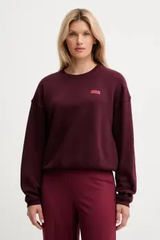 American Vintage bluza culoarea bordo, cu imprimeu, IZU03A imagine