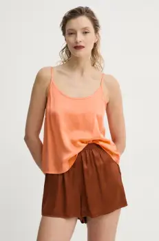 American Vintage bluza femei, culoarea portocaliu, neted, VOO07BE25 imagine