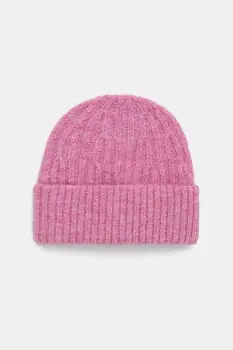 American Vintage caciula din amestec de lana Bonnet culoarea bej, din tesatura uni, EAST22A imagine