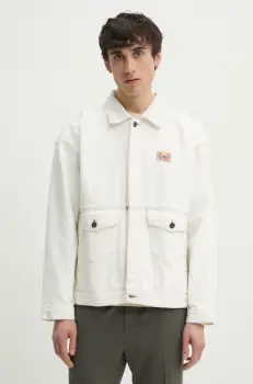 American Vintage geaca culoarea alb, de tranzitie, MJOZ16AE25 imagine