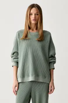 American Vintage hanorac oversized pentru femei din bumbac imagine