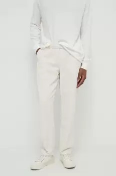 American Vintage pantaloni de catifea cord culoarea bej imagine