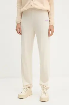 American Vintage pantaloni de trening culoarea bej, cu imprimeu, VIF05AE24 imagine