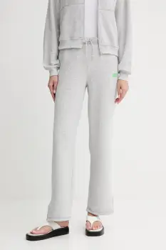 American Vintage pantaloni de trening culoarea gri, melanj, EVO05B imagine